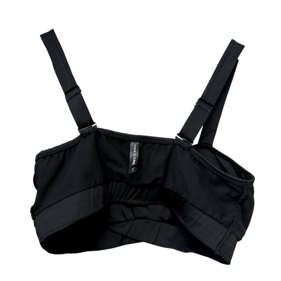 Torrid Sports Bra Top Large (0 Torrid) Black Swim Workout Padded - Picture 4 of 7